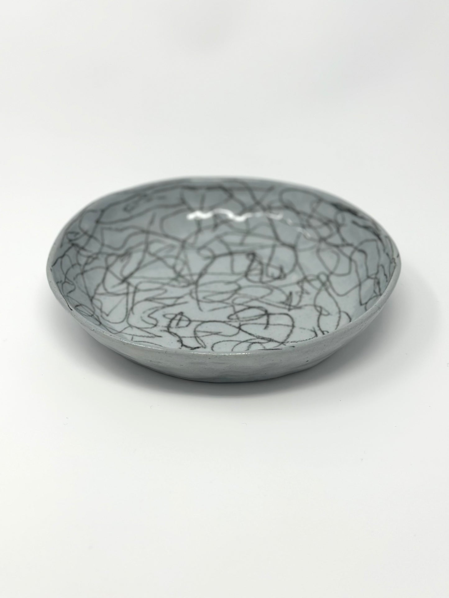 shallow scribble bowl