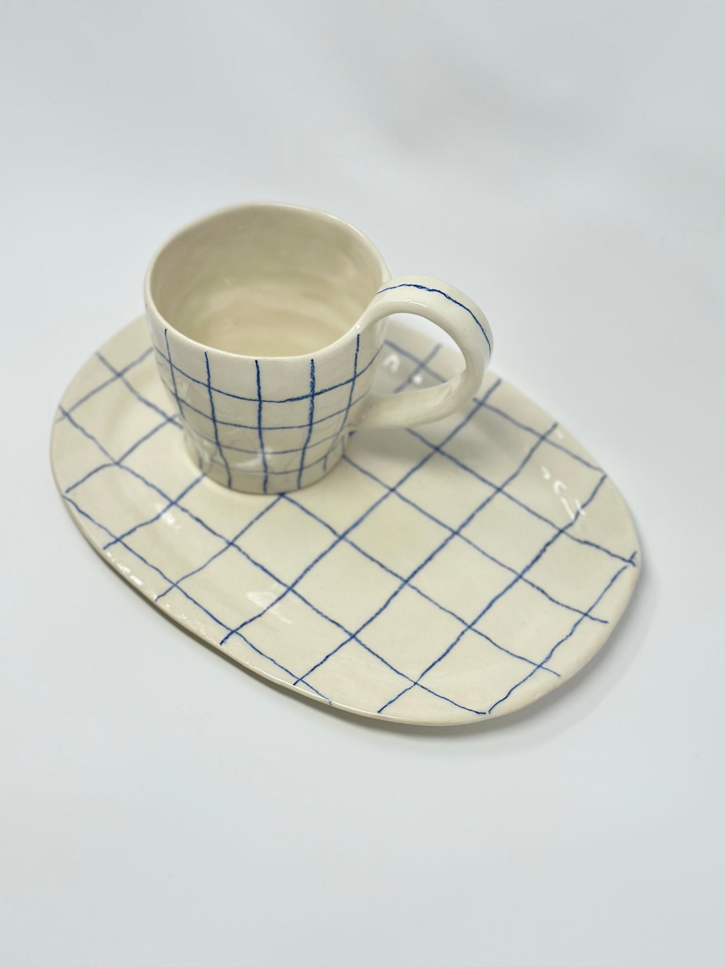 oval grid small platter